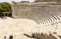 Architectural Landscapes of The Greek Theatre at Segesta Archaeological Park in Trapani, Italy.