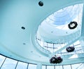 Architectural limpid round ceiling