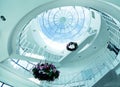 Architectural limpid round ceiling