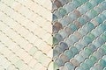 Architectural Mesh Detail With Fish Scales Texture