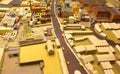 Architectural model of industrial district Royalty Free Stock Photo