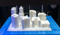 Architectural model printed in a 3D printer