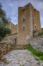 Architectural and old historical towers dominating the area at the famous Vathia village in the Laconian Mani peninsula. Laconia,