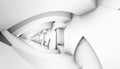 Architectural parametric abstract 3d visualisation Royalty Free Stock Photo