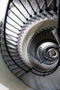 Architectural pattern of a spiral staircase