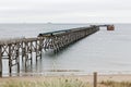 Architectural perspective on Hartlepool Steetley Pier Royalty Free Stock Photo