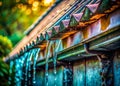 Architectural Rainwater Systems A Deep Dive into Gutter Styles Materials and Design Details Royalty Free Stock Photo