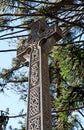 Big architectural Cross. Religion and Belief symbol.