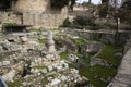 Architectural remains of the pools at Bethesda, Israel