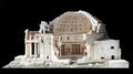 Architectural scale model of the Pantheon in Rome Royalty Free Stock Photo