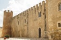 Architectural Sights of The Castle of the Counts of Modica in Alcamo, Trapani Province, Sicily, Italy. Royalty Free Stock Photo