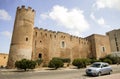 Architectural Sights of The Castle of the Counts of Modica in Alcamo, Trapani Province, Sicily, Italy.