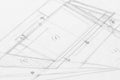 Architectural Sketch Drawing Royalty Free Stock Photo