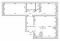 Architectural plan of the cottage, Floor plan, top view, detailed working drawing. Vector Royalty Free Stock Photo