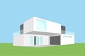 Architectural sketch of a modern exclusive house Royalty Free Stock Photo