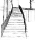 Architectural sketch stairs Royalty Free Stock Photo