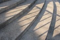 Architectural stair concrete with light and shadow looking at mirage Royalty Free Stock Photo