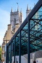 Architectural Steel Frame Canopy Outside Westminster Conference Centre Central London