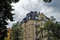 Architectural views of buildings of Stockholm