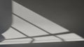 Architectural Window Shadows Geometric Light Dark Pattern on Minimalist Wall Surface Royalty Free Stock Photo