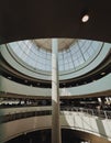 Architecture of the airport interior design Royalty Free Stock Photo