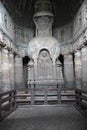 Architecture of Ajanta caves in Aurangabad, India