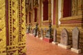 The Architecture and Ancient Buddha image and Sculpture Detail of Hor Pha keo Museum.Haw Pha Kaew Museum in Vientiane, Laos