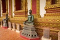 The Architecture and Ancient Buddha image and Sculpture Detail of Hor Pha keo Museum.Haw Pha Kaew Museum in Vientiane, Laos