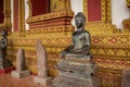 The Architecture and Ancient Buddha image and Sculpture Detail of Hor Pha keo Museum.Haw Pha Kaew Museum in Vientiane, Laos