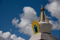 The architecture of the ancient Buddhist monastery Royalty Free Stock Photo