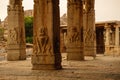 Architecture of ancient ruins of temple in Hampi Royalty Free Stock Photo