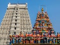 Architecture of Annamalaiyar Temple in Tiruvannamalai, India.