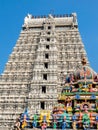 Architecture of Annamalaiyar Temple in Tiruvannamalai, India.