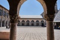 Architecture arch, column opening the yard of grand mosque in diyarbakir.