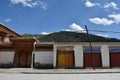 The architecture around Labrang Monastery in Xiahe, Amdo Tibet Royalty Free Stock Photo