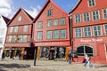 Architecture of Bryggen at Bergen Royalty Free Stock Photo