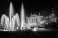 Architecture, building, central germany, city, city theater, cityscape, culture, darkness, downtown, europe, evening, famous, foun