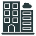 Architecture, building .  Vector icon which can easily modify or editable Royalty Free Stock Photo