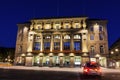 Architecture of Bundesplatz in Bern at night