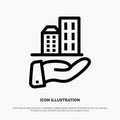 Architecture, Business, Modern, Sustainable Line Icon Vector