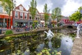 Architecture and canals of Delft, Netherlands Royalty Free Stock Photo