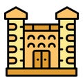Architecture castle icon vector flat