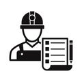 Architecture checklist Vector Icon which can easily modify or edit Royalty Free Stock Photo