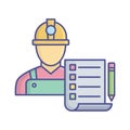 Architecture checklist Vector Icon which can easily modify or edit Royalty Free Stock Photo