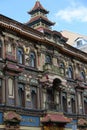 Architecture of the city of Moscow, view of the Perlov tea house on Myasnitskaya Street