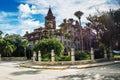 Architecture city museum st. Augustine, Palms and Spanish flavor Royalty Free Stock Photo