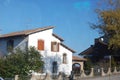 The architecture of the city-state of San Marino, tiled roofs and arched windows are preserved as in medieval Europe.