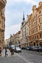 Architecture and cityscape street of Prague in Czech Republic.