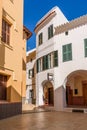 Architecture of Ciutadella old town de Menorca.