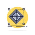 Architecture, cluster, grid, model, preparation Flat Color Icon Vector